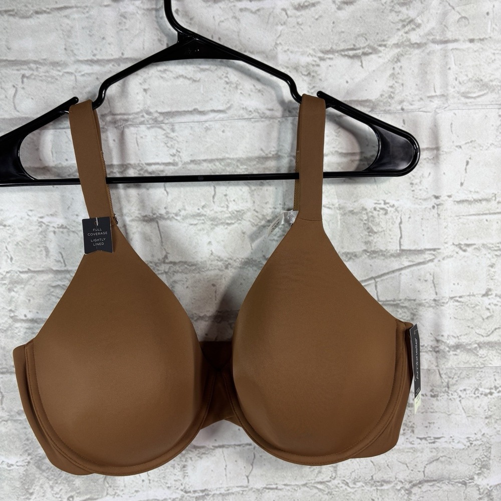 Ambrielle Bra Women 40DD Brown Everyday Full Coverage Underwire Lightly Lined